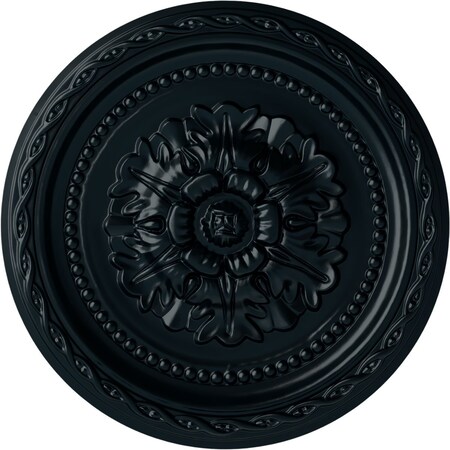 Ekena Millwork Palmetto Ceiling Medallion, Hand-Painted Night Shade, 11 1/2"OD x 1"P CM11PANSF